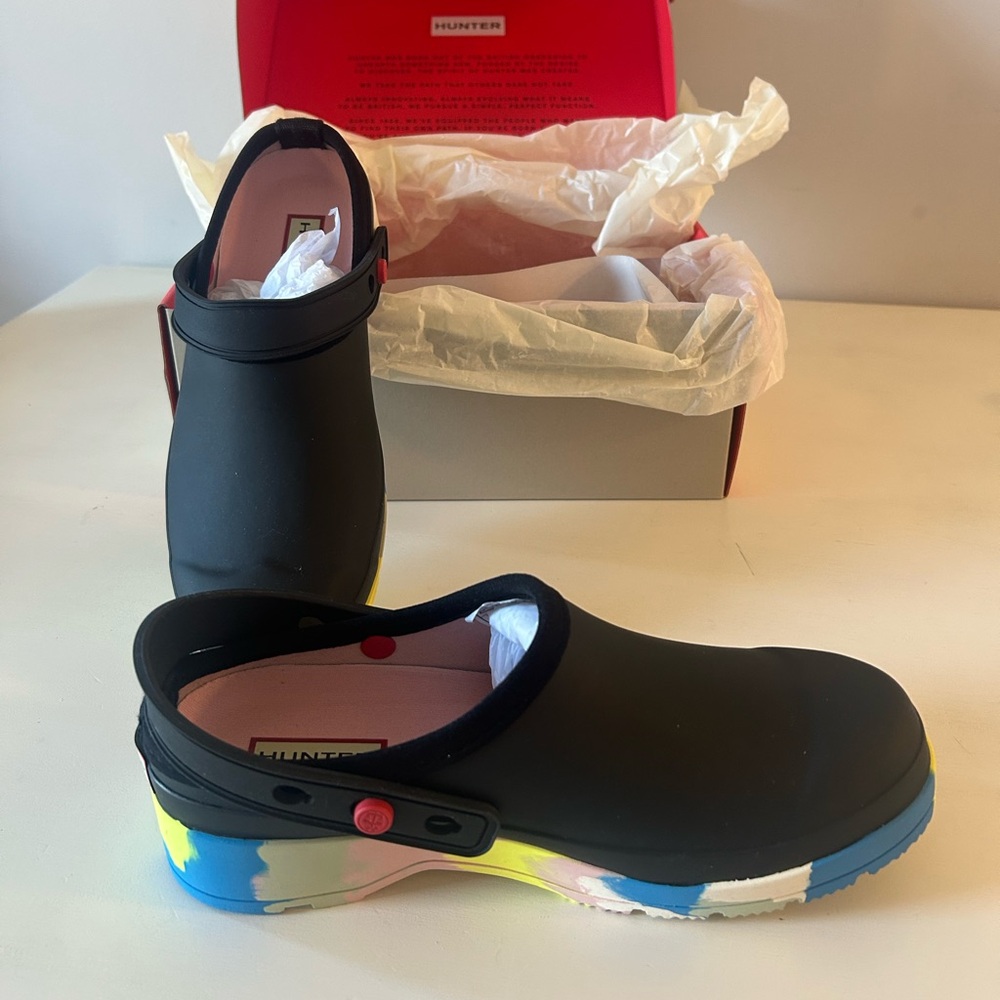 Hunter Play Colour Splash Clog - NEW IN BOX